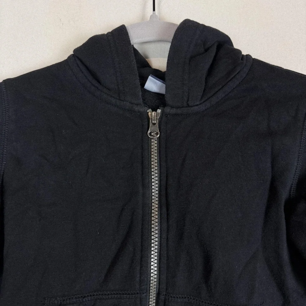 The Children's Place Hoodie Sweatshirt Kids 5T Black Full Zip Fleece Pockets
